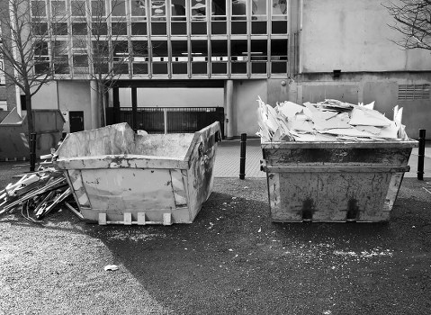 Professional office clearance team at work in Shadwell office
