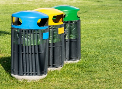 Various types of builders waste including wood and metal
